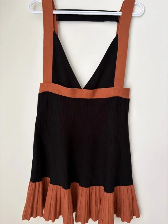 Anthropologie Pleated Knit Suspender Dress - Picture 6 of 8